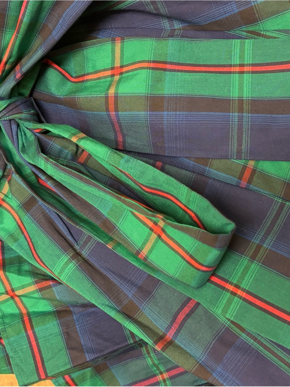 J Crew Tartan Plaid Ruffle Wrap Midi Skirt - Picture 7 of 7